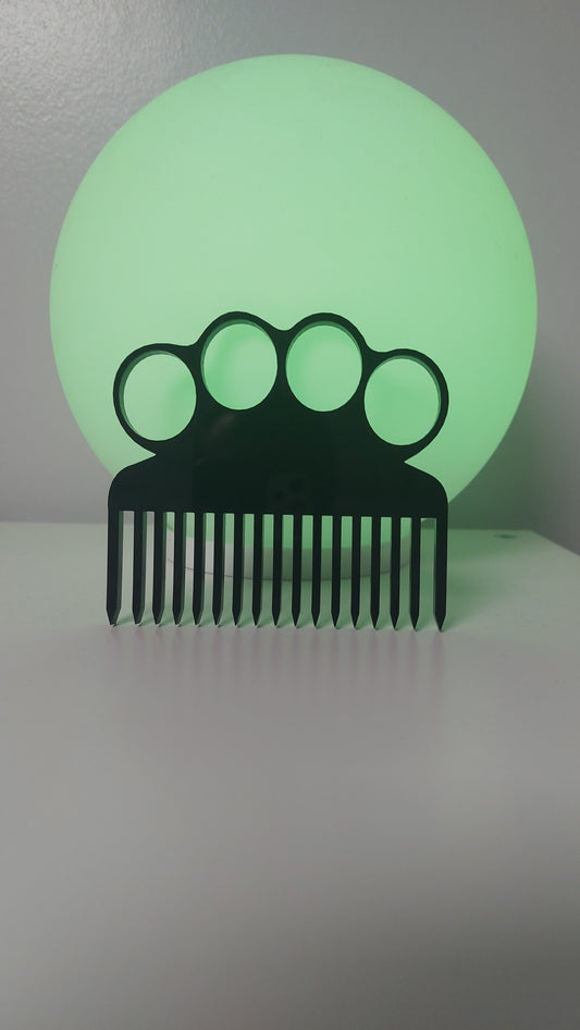 Acrylic Knuckle Duster Beard Comb